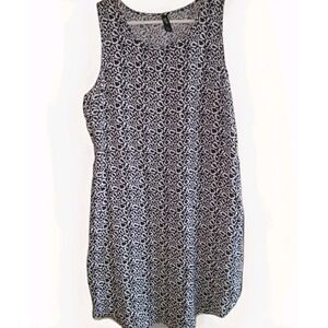 ed.it.ed Dress SZ 14 Black And White Minimalist Geometric Monochrome Sleeveless‎